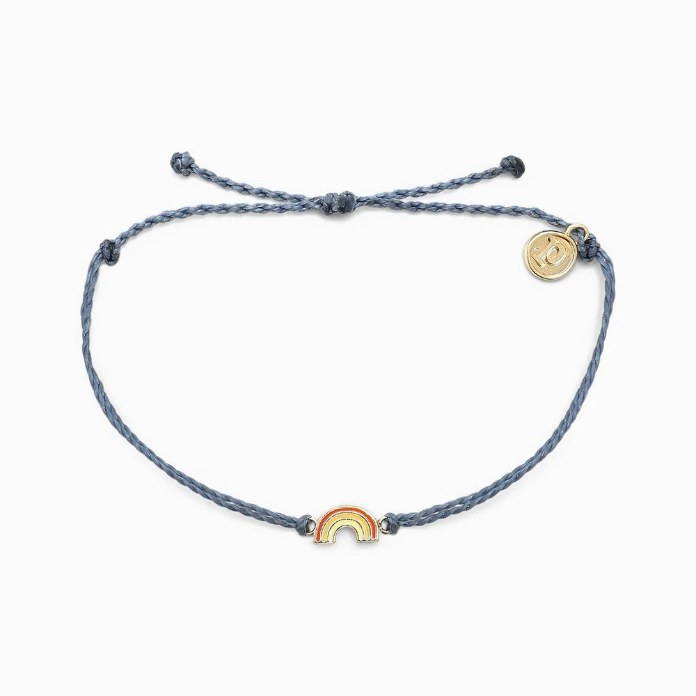 Gold Rainbow Blue Bracelet