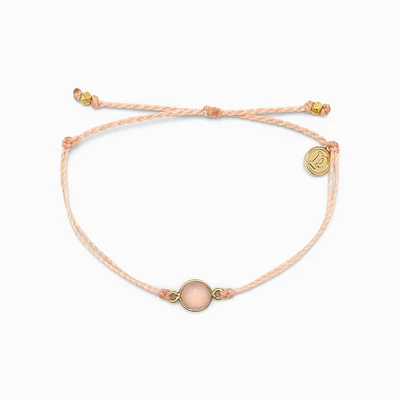 Gold Rose Quartz Bracelet