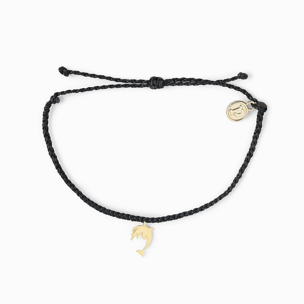 Dolphin Black Gold Bracelet