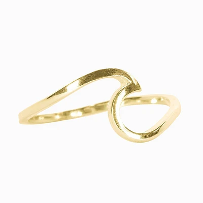 Wave Ring Gold - Size 7