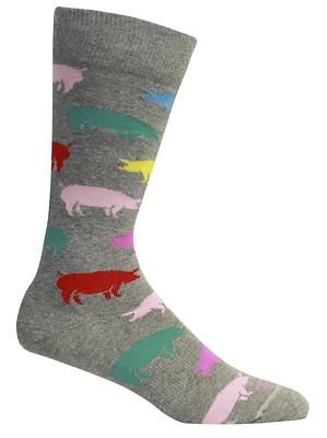 Wilbur's Grey Heather Men's Socks