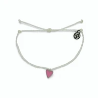 Petite Heart Silver White