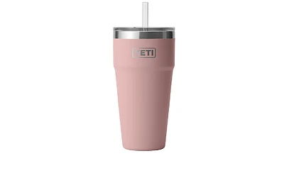 Rambler 26 oz Straw Cup Sandstone Pink