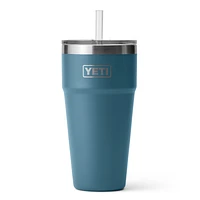 Rambler 26 oz Straw Cup Nordic Blue