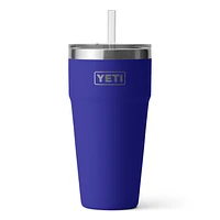 Rambler 26 oz Straw Cup Offshore Blue