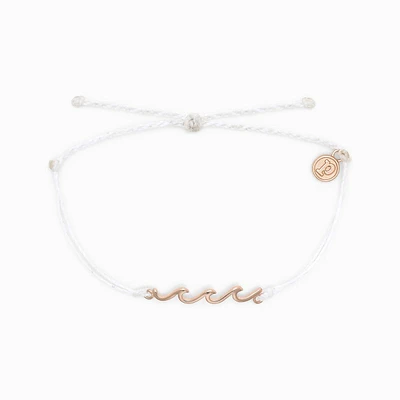 Delicate Wave Bracelet Rg Whit