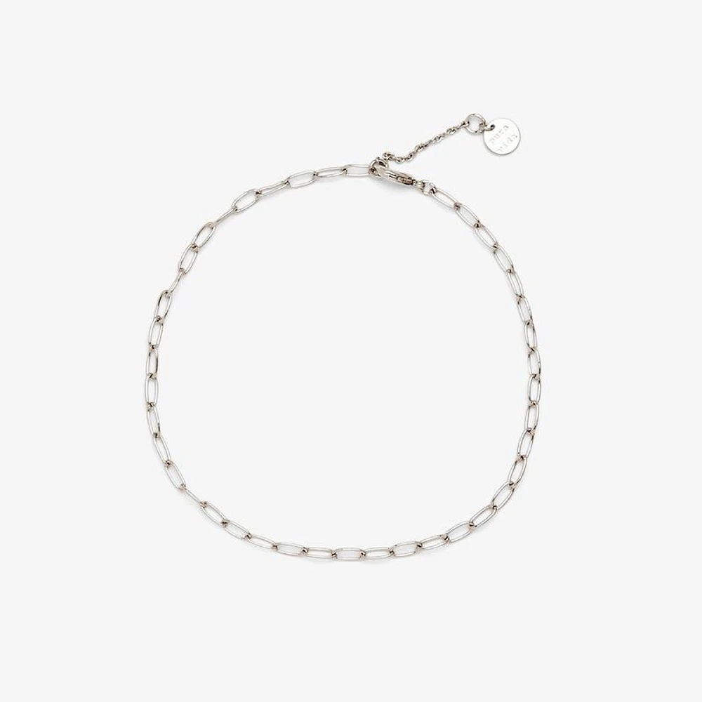 Endless Summer Chain Anklet Silver
