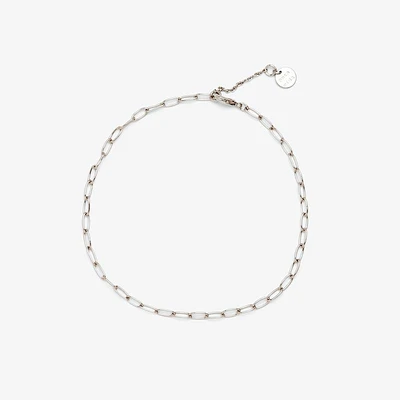 Endless Summer Chain Anklet Silver
