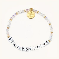 'Stay Positive' Beaded Bracelet S/M