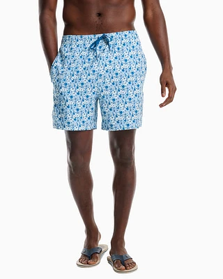 Men's Hawaiian Floral Swim Trunk