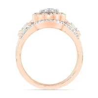 Womens / CT. T.W. Natural White Diamond 10K Rose Gold Round Bridal Set