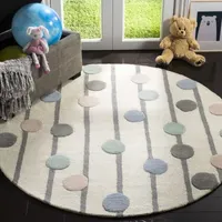 Safavieh Kids Collection Lawanda Geometric Round Area Rug