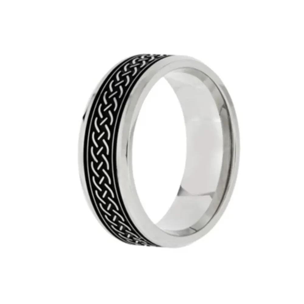 7.5MM Stainless Steel Wedding Band