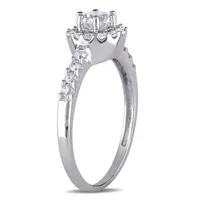 Womens 1 CT. T.W. Mined White Diamond 14K Gold Round Engagement Ring