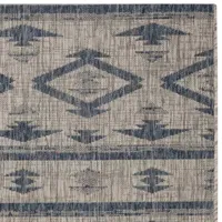 Safavieh Courtyard Collection Easton Geometric Indoor/Outdoor Square Area Rug