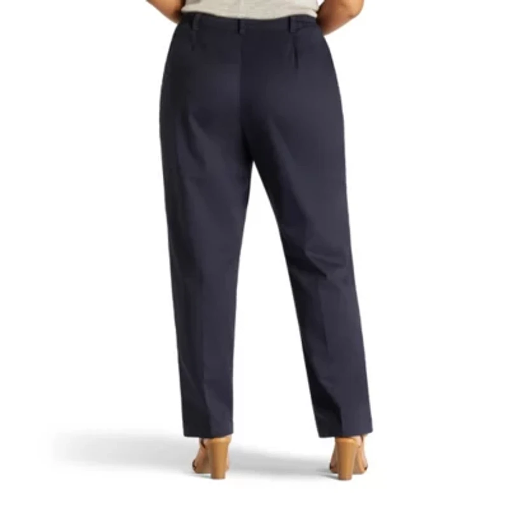 Lee® Side-Elastic Twill Pants - Plus