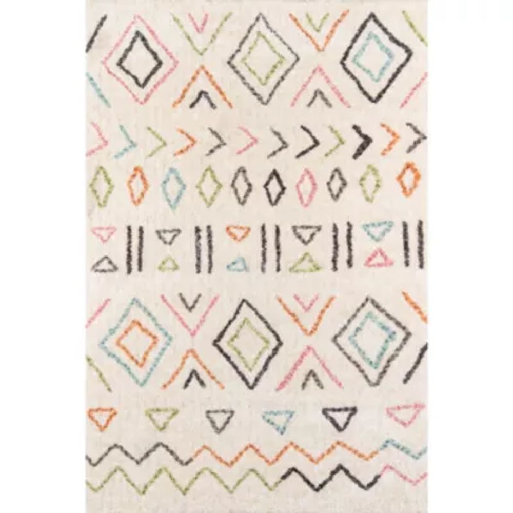 Novogratz Wes Geometric Hand Tufted Indoor Rectangular Accent Rug