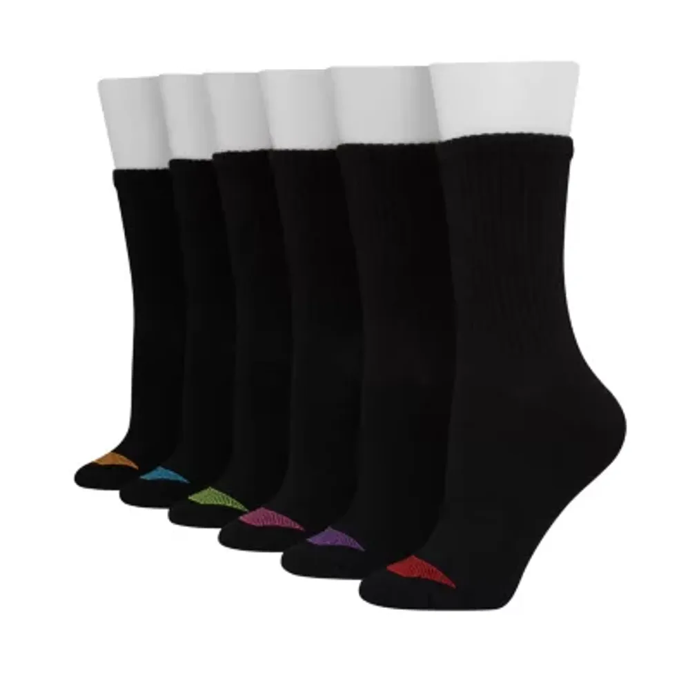 Hanes Ultimate Soft And Lightweight 6 Pair Crew Socks Womens