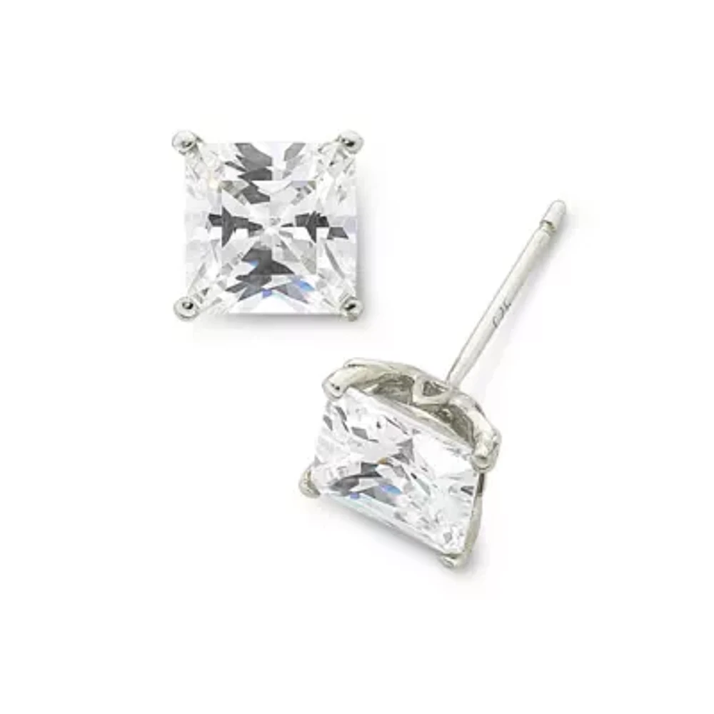 DiamonArt® Sterling Silver 2⅜ CT. T.W. Cubic Zirconia Stud Earrings  