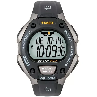 Timex® Ironman Mens Black Digital Chronograph Watch 5E901