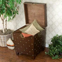 Nailhead Trunk End Table