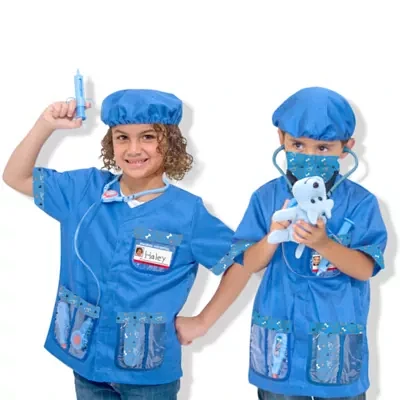 Melissa & Doug Veterinarian Role Play Costume Set Unisex Dress Up Costume