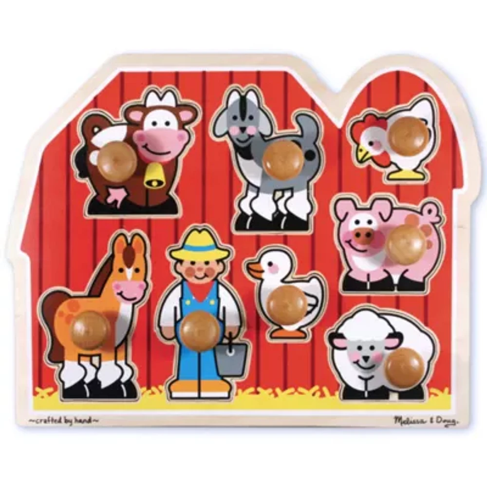 Melissa & Doug Large Farm Jumbo Knob Puzzle