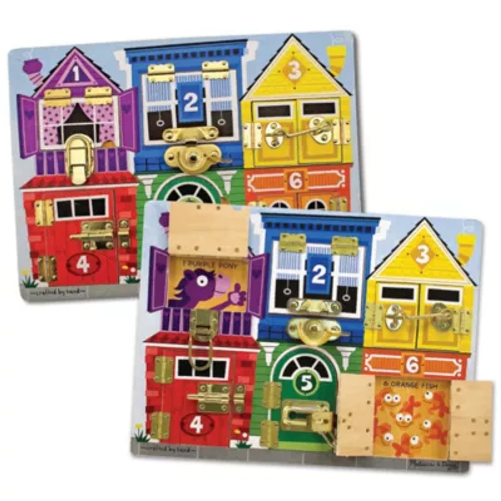 Melissa & Doug Latches Learning Board