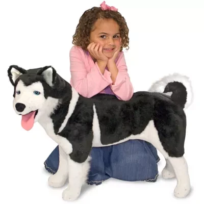Melissa & Doug Plush Husky Stuffed Animal Toy Playset