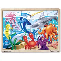 Melissa & Doug 24-Pc Under The Sea Puzzle Board Game