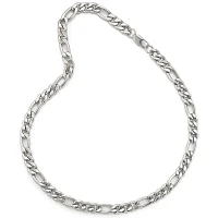 Men's 22" 9.5mm Figaro Chain in Stainless Steel