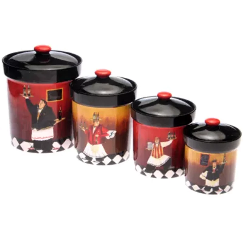 Certified International Bistro Chef 4-pc. Canister Set