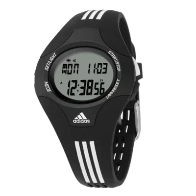 adidas® Womens Oval Black Chronograph Ventilated Watch