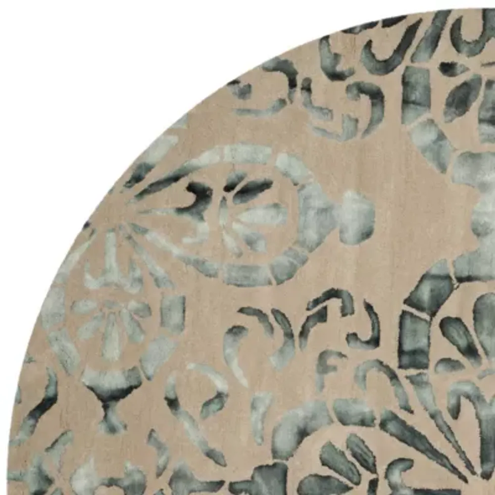 Safavieh Dip Dye Collection Vivyan Floral Round Area Rug