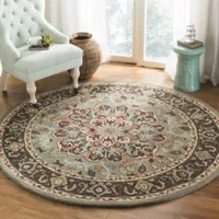 Safavieh Heritage Collection Raeburn Oriental Round Area Rug