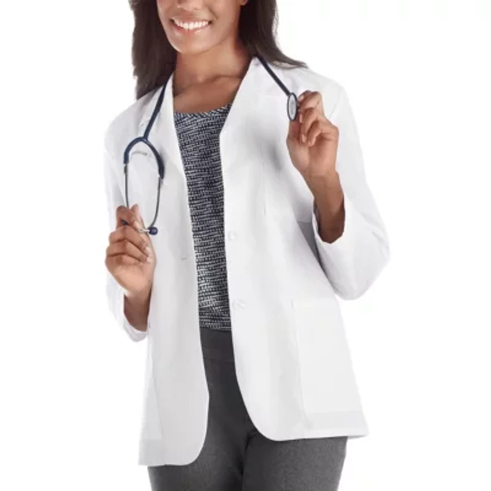 Meta Labwear 15104 28" Womens Plus Long Sleeve Lab Coat