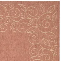 Safavieh Courtyard Collection Kiaran Floral Indoor/Outdoor Runner Rug
