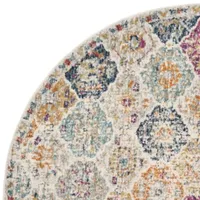 Safavieh Madison Collection Sally Geometric Round Area Rug