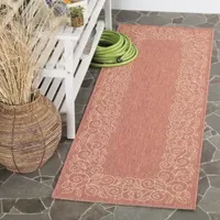 Safavieh Courtyard Collection Kiaran Floral Indoor/Outdoor Runner Rug