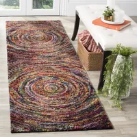 Safavieh Freeman Geometric Shag Rectangular Runner