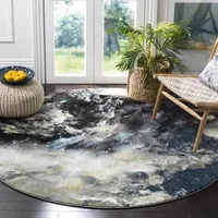 Safavieh Glacier Collection Jessika Abstract Round Area Rug