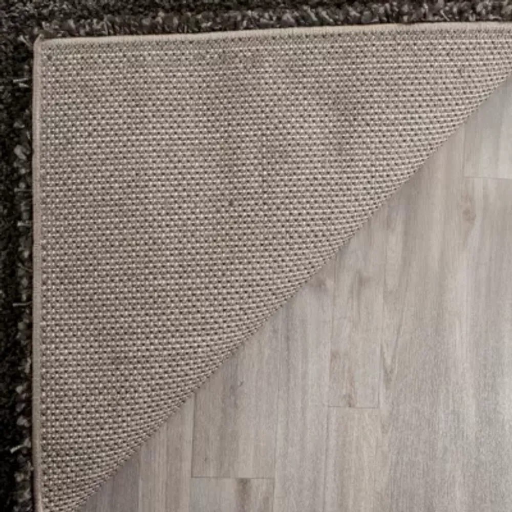 Safavieh Santa Monica Shag Collection Ainsley Solid Runner Rug