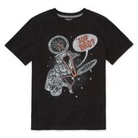 Arizona Little & Big Boys Round Neck Short Sleeve Graphic T-Shirt