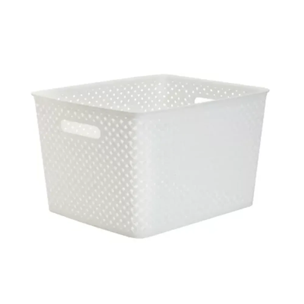 Home Expressions Large Durable Plastic Weave Storage Bin - JCPenney