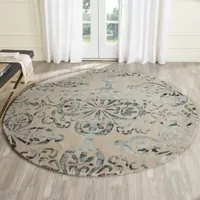 Safavieh Dip Dye Collection Vivyan Floral Round Area Rug