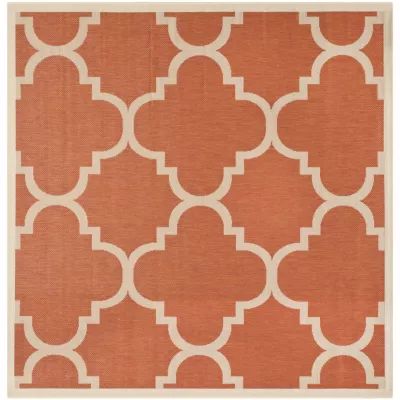 Safavieh Courtyard Collection Gina Geometric Indoor/Outdoor Square Area Rug