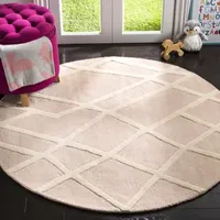 Safavieh Kids Collection Aubree Geometric Round Area Rug