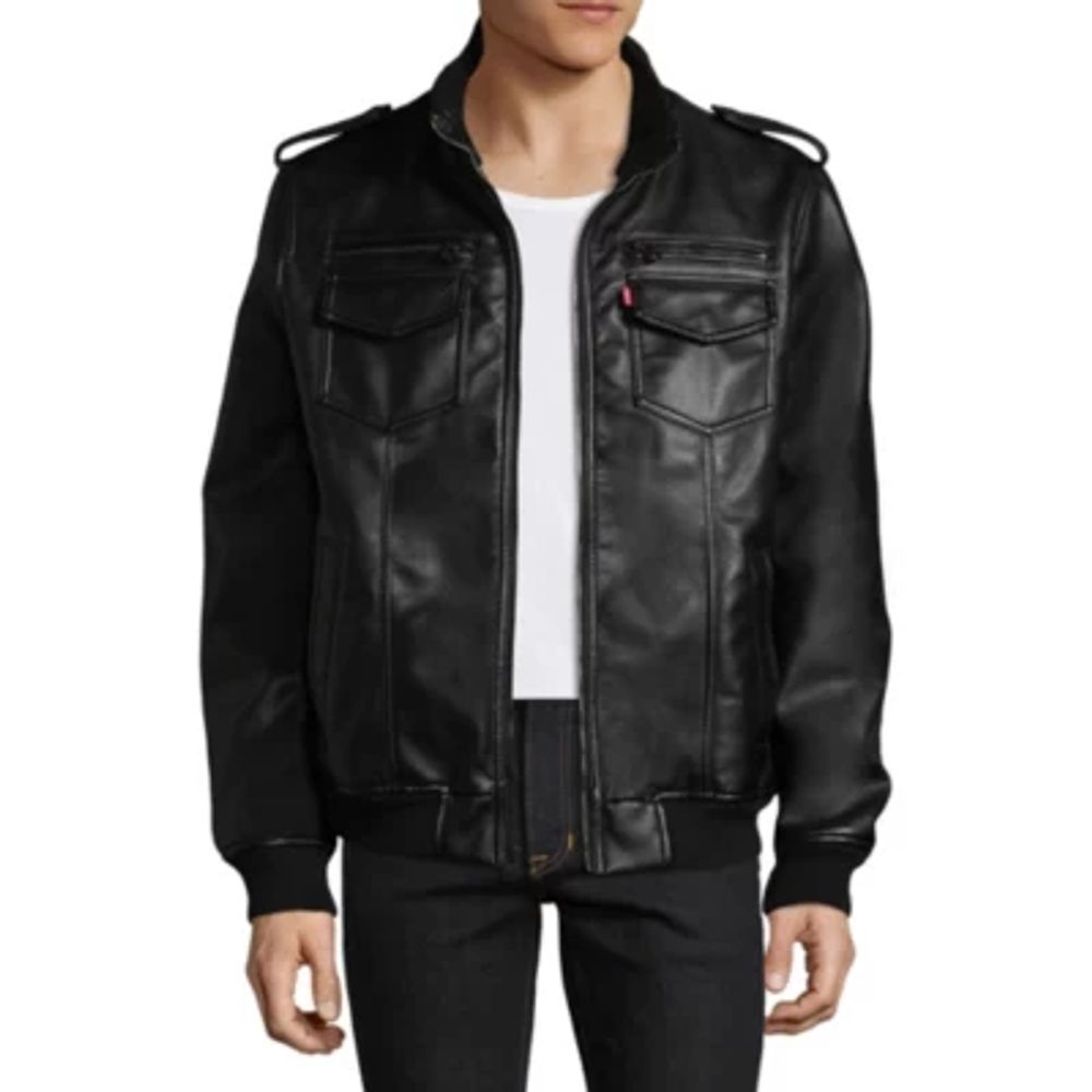 Levi's® Faux Leather Bomber Jacket | Alexandria Mall