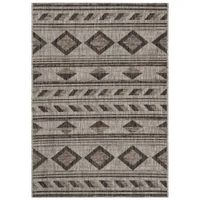 Safavieh Courtyard Collection Luana Geometric Indoor/Outdoor Area Rug