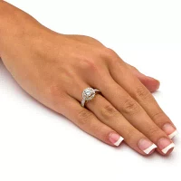 Womens 1 3/4 CT. T.W. White Cubic Zirconia 18K Gold Over Brass Bridal Set